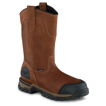 Red Wing FlexForce® 11-inch Waterproof Safety Toe Pull-On Mens Work Boots Brown - Style 4448